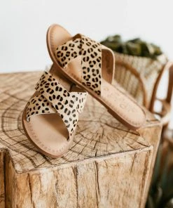 Naughty Monkey Caddo Sandals In Leopard Apparel