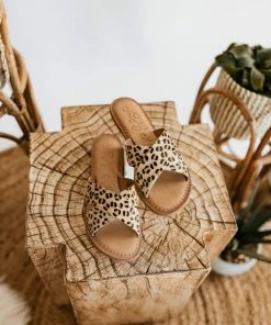 Naughty Monkey Caddo Sandals In Leopard Apparel