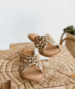 Naughty Monkey Caddo Sandals In Leopard Apparel