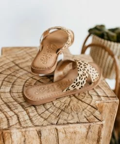 Naughty Monkey Caddo Sandals In Leopard Apparel