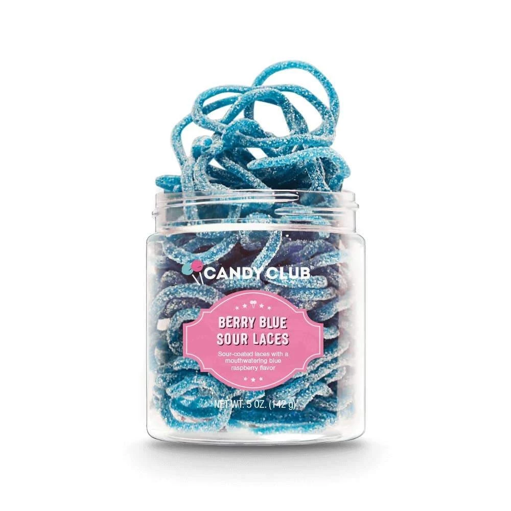 Candy Club Berry Blue Sour Laces Snacks 1 Candy Club Berry Blue Sour Laces Snacks