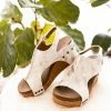 Corkys Carley Wedge In White Metallic