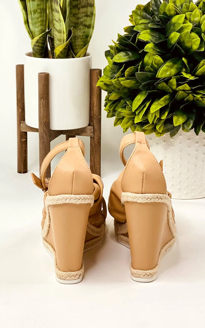 Apparel Qupid Cascade Wedge In Toffee 2 Apparel Qupid Cascade Wedge In Toffee