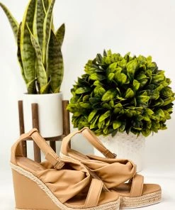 Apparel Qupid Cascade Wedge In Toffee 6 Apparel Qupid Cascade Wedge In Toffee