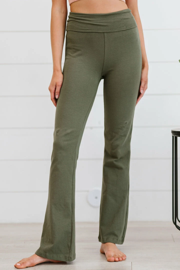 Trendsi Keep It Up Flare Yoga Pants In Light Olive 1 Trendsi Keep It Up Flare Yoga Pants In Light Olive