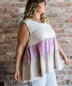 Trendsi Apparel Watching The Sunset Color Block Babydoll Tank