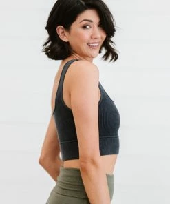 Trendsi Apparel On Your A-Game Acid Wash Ribbed Cropped Cami