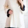 Chris & Carol Natalie Ribbed Bell Sleeve Top Apparel