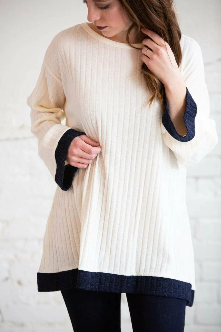 Chris & Carol Natalie Ribbed Bell Sleeve Top Apparel 1 Chris & Carol Natalie Ribbed Bell Sleeve Top Apparel