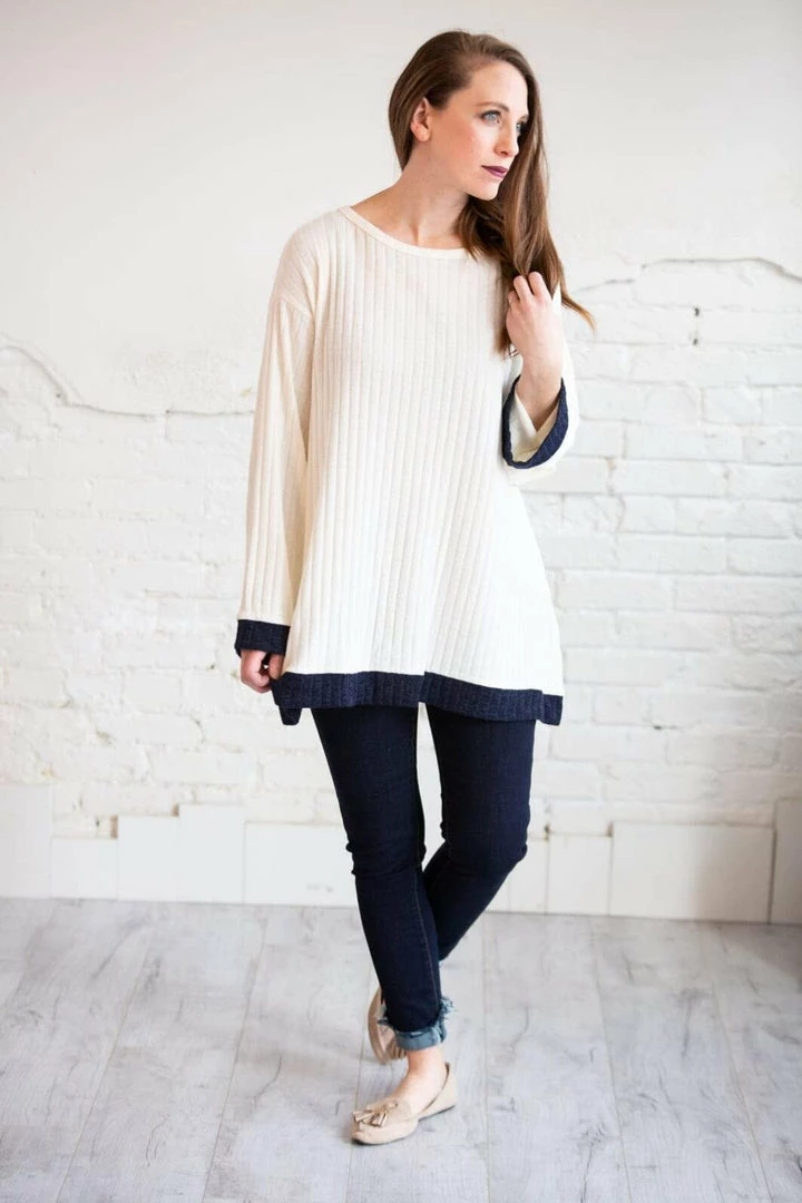 Chris & Carol Natalie Ribbed Bell Sleeve Top Apparel 2 Chris & Carol Natalie Ribbed Bell Sleeve Top Apparel