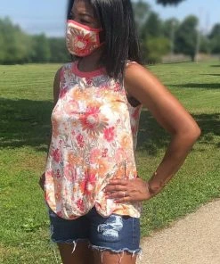 Boutique Simplified Essential Coral Burst Twist Top 11 Boutique Simplified Essential Coral Burst Twist Top