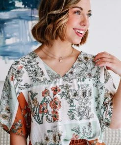 Cotton Bleu Northern Run Floral Blouse