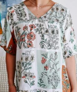 Cotton Bleu Northern Run Floral Blouse