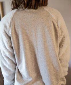 Cotton Bleu Apparel Cozy Creamy Ivory Varsity Jacket (GHG-L) 13 Cotton Bleu Apparel Cozy Creamy Ivory Varsity Jacket (GHG-L)