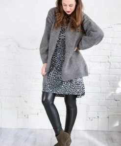 Cotton Bleu Brielle Animal Print Knit Shift Dress