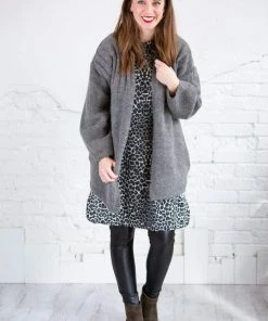 Cotton Bleu Brielle Animal Print Knit Shift Dress