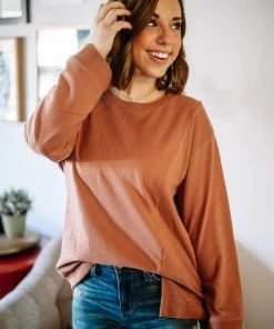 Cotton Bleu Time To Gather In Canyon Clay Pullover (GHG-XL)