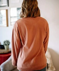 Cotton Bleu Time To Gather In Canyon Clay Pullover (GHG-XL)