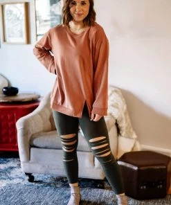 Cotton Bleu Time To Gather In Canyon Clay Pullover (GHG-XL)