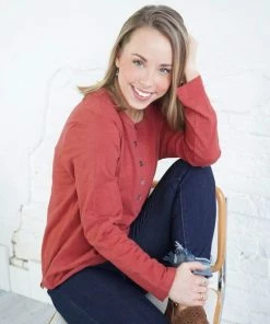 Cotton Bleu Tops Amelia Washed Cotton Top