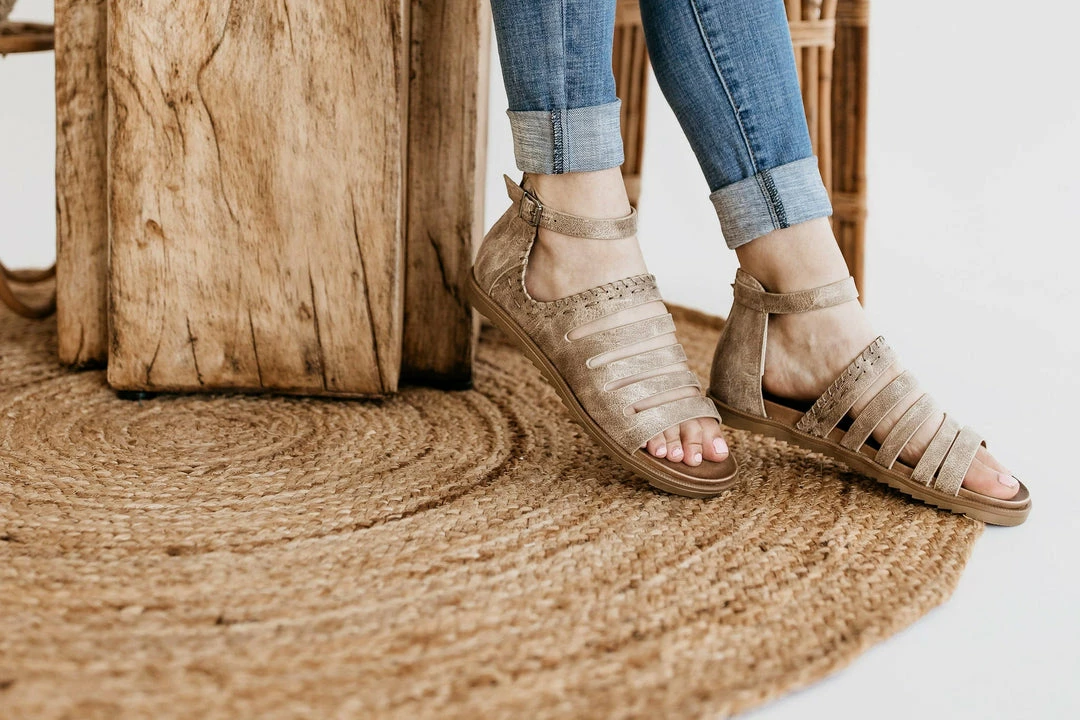 Very G Commodus Sandal In Cream Apparel 2 Very G Commodus Sandal In Cream Apparel