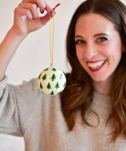 Creative Coop Lifestyle + Home Paper Mache Ornaments (4 Styles Available)