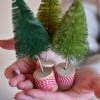 Creative Coop Trio Of Bottle Brush Trees (Set Of 3) Lifestyle + Home