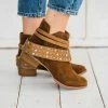 Not Rated Shoes Naughty Monkey Crimson Bootie In Tan