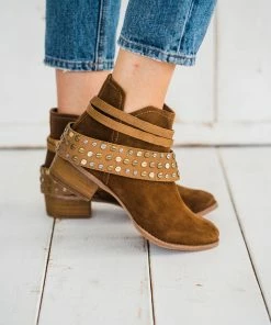 Not Rated Shoes Naughty Monkey Crimson Bootie In Tan