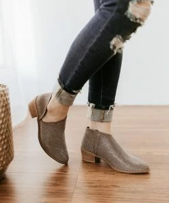 Very G Crystal Shoes In Taupe