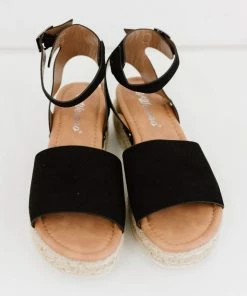 Trendsi Every Step Espadrille Platform Sandal In Black
