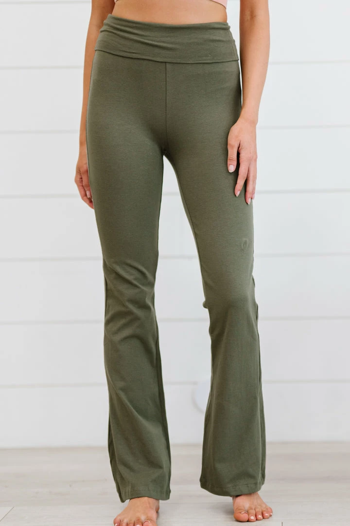 Trendsi Keep It Up Flare Yoga Pants In Light Olive 2 Trendsi Keep It Up Flare Yoga Pants In Light Olive