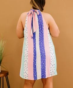 Trendsi Pastel Polka Dot Mixed Print Dress 14 Trendsi Pastel Polka Dot Mixed Print Dress