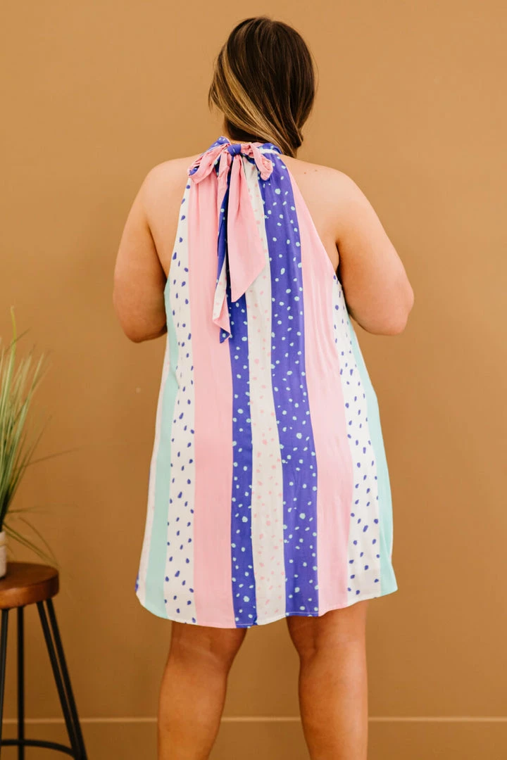 Trendsi Pastel Polka Dot Mixed Print Dress 5 Trendsi Pastel Polka Dot Mixed Print Dress