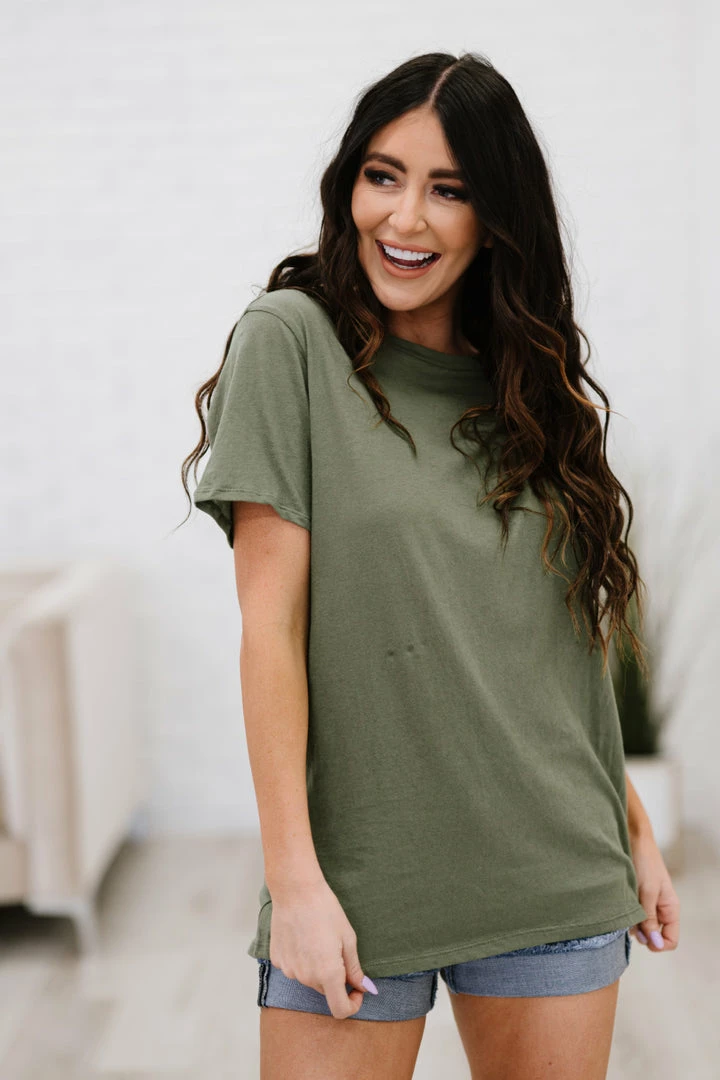 Trendsi Apparel Rollercoaster Vibes Tee In Ash Olive 4 Trendsi Apparel Rollercoaster Vibes Tee In Ash Olive