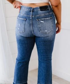 Trendsi RISEN Chloe Shadow Hem Distressed Straight Leg Jeans Apparel 17 Trendsi RISEN Chloe Shadow Hem Distressed Straight Leg Jeans Apparel