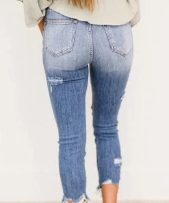 Trendsi Apparel RISEN Simone High Rise Distressed Raw Hem Skinny Jeans 16 Trendsi Apparel RISEN Simone High Rise Distressed Raw Hem Skinny Jeans