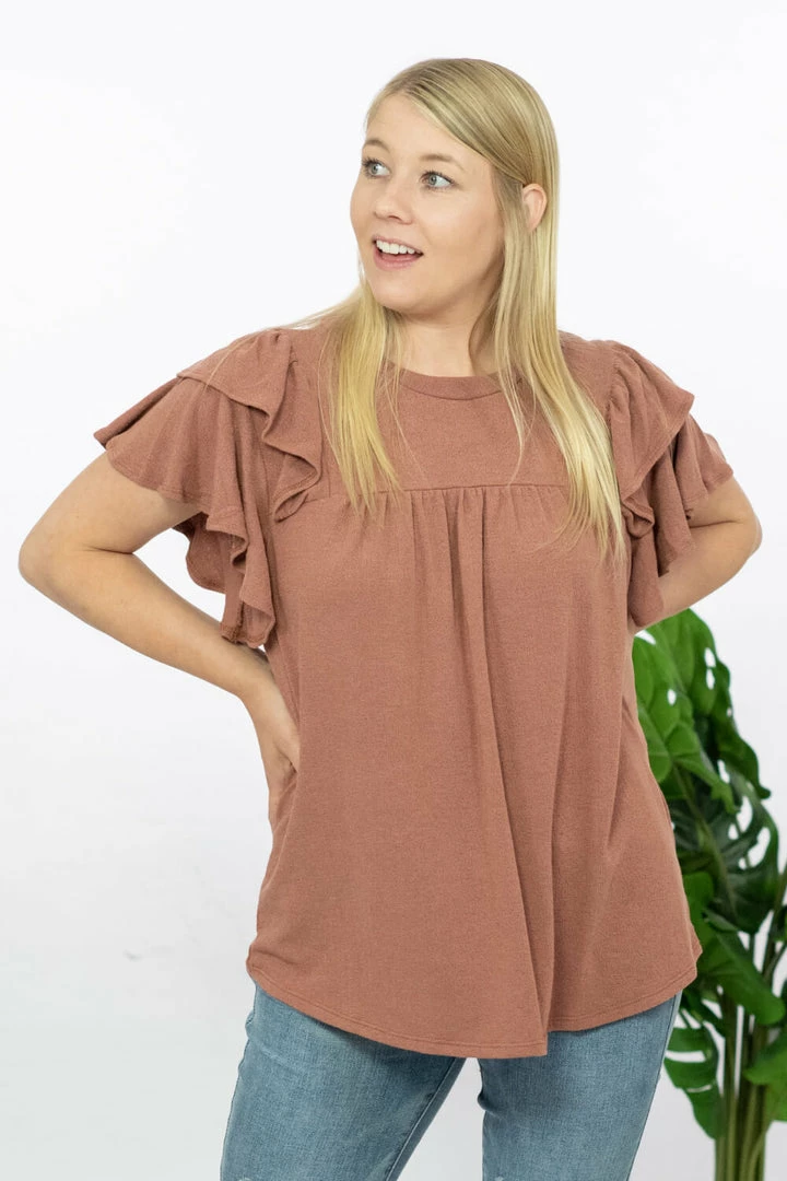 Trendsi Apparel Here We Go Flutter Sleeve Blouse 5 Trendsi Apparel Here We Go Flutter Sleeve Blouse