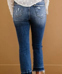 Trendsi RISEN Chloe Shadow Hem Distressed Straight Leg Jeans Apparel 12 Trendsi RISEN Chloe Shadow Hem Distressed Straight Leg Jeans Apparel