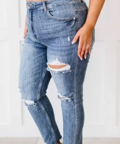 Trendsi RISEN Melissa High Rise Distressed Skinny Jeans