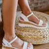 Trendsi Step By Step Wedge Sandals In White Apparel