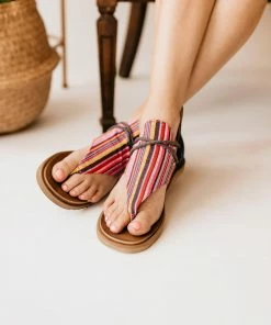 Very G Dakota Sandal In Pink/Blue Apparel