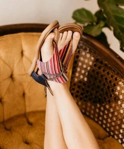 Very G Dakota Sandal In Pink/Blue Apparel