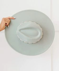 Trendsi Biggest Fan Geometric Strap Wide Brim Fedora Apparel