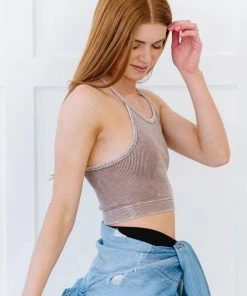 Trendsi Delmar Scoop Neck Cropped Cami