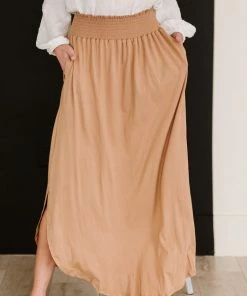 Trendsi Hanley Midi Skirt - Blue & Camel 21 Trendsi Hanley Midi Skirt - Blue & Camel