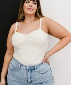 Trendsi Apparel The Best Part Lace Bustier Bodysuit