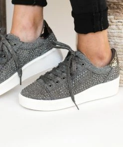 Not Rated Diva Sneaker In Pewter