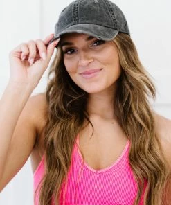 Trendsi To The Ballgame Distressed Baseball Cap