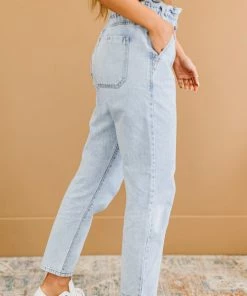 Trendsi Megan Paperbag Waist Barrel Jean Apparel 16 Trendsi Megan Paperbag Waist Barrel Jean Apparel